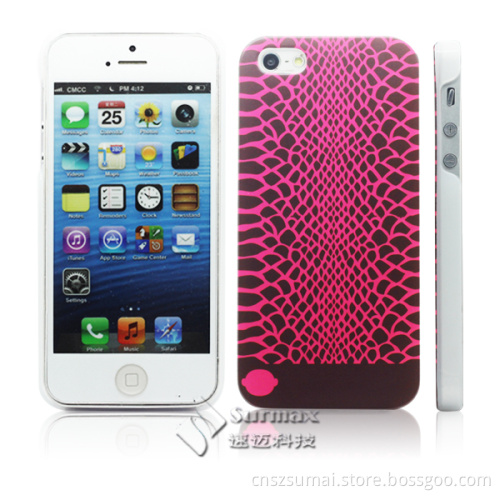 Custom Logo Red Color Back Housing for iPhone5/5s Case